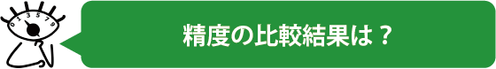 精度の比較結果は？