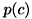 $p(c)$