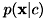 $p({\bf x}|c)$