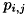 $p_{i,j}$
