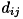 $d_{ij}$