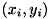 $\left(x_i,y_i\right)$