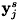 $ {\bf y}^s_j $
