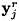 $ {\bf y}^r_j $