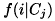 $ f(i\vert C_j)$