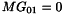 \[ MG_{01} = 0 \]
