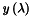 $y\left(\lambda \right)$